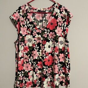 Lane Bryant Floral Print Women's Top 18/20
